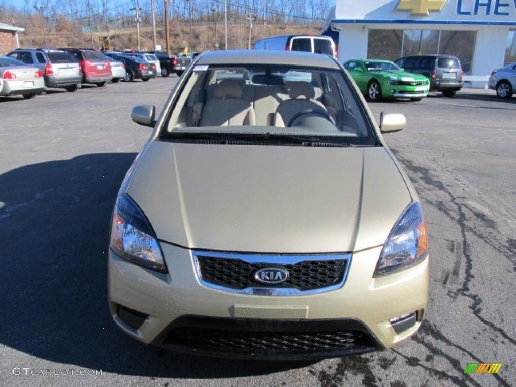 Cashmere Beige 2010 Kia Rio LX Sedan Exterior Photo #45383542