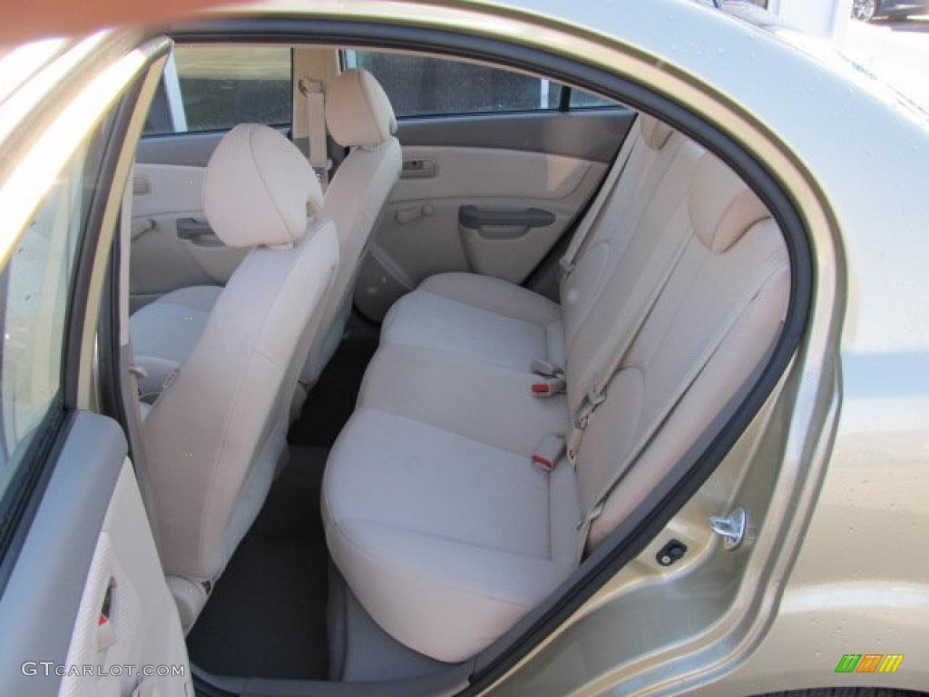 Beige Interior 2010 Kia Rio LX Sedan Photo #45383762