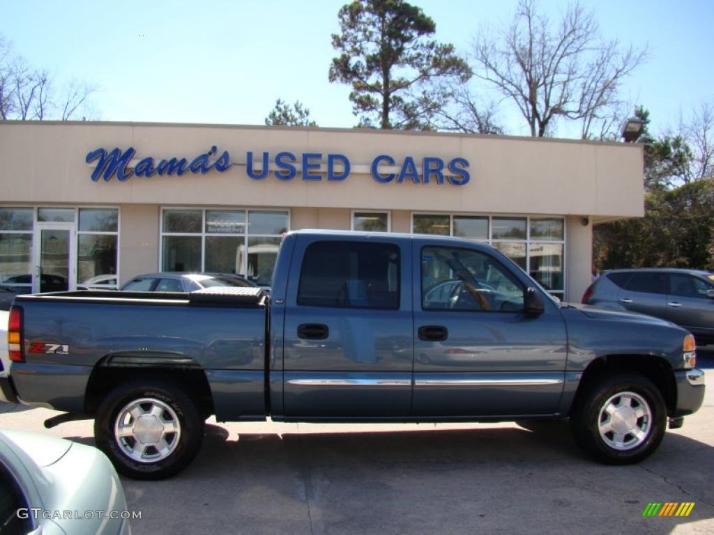 2007 Sierra 1500 Classic SLT Crew Cab 4x4 - Stealth Gray Metallic / Ebony Black photo #1