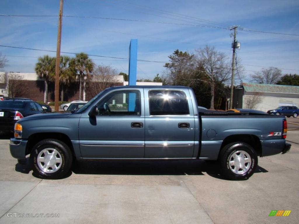 Stealth Gray Metallic 2007 GMC Sierra 1500 Classic SLT Crew Cab 4x4 Exterior Photo #45383834