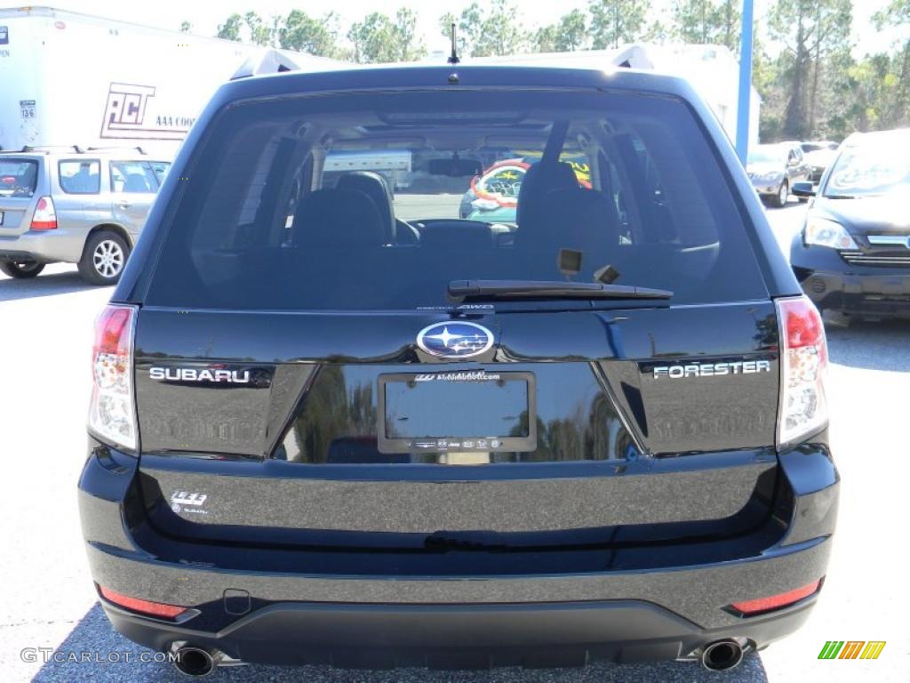 2009 Forester 2.5 X Limited - Obsidian Black Pearl / Black photo #4