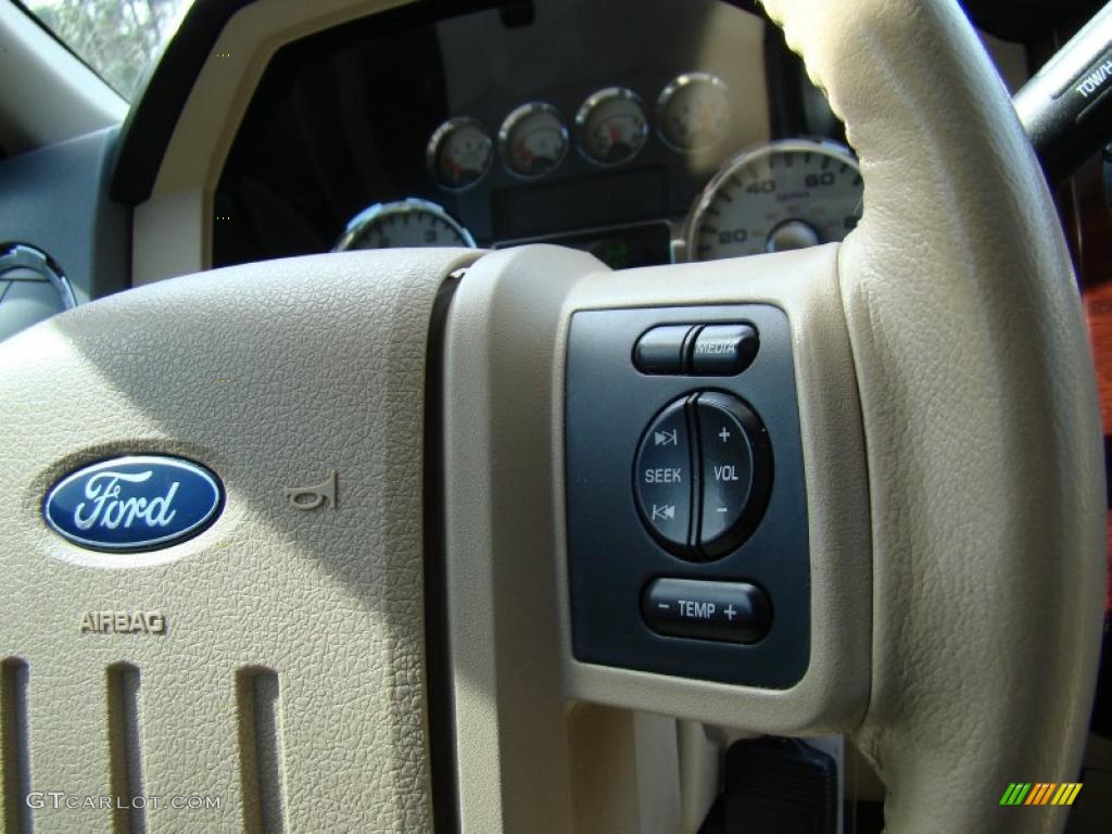 2008 Ford F250 Super Duty Lariat Crew Cab 4x4 Controls Photo #45386322