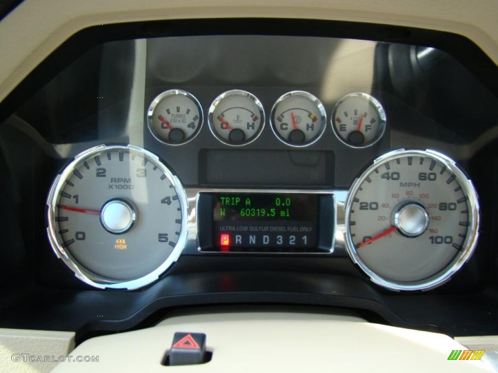 2008 Ford F250 Super Duty Lariat Crew Cab 4x4 Gauges Photo #45386338