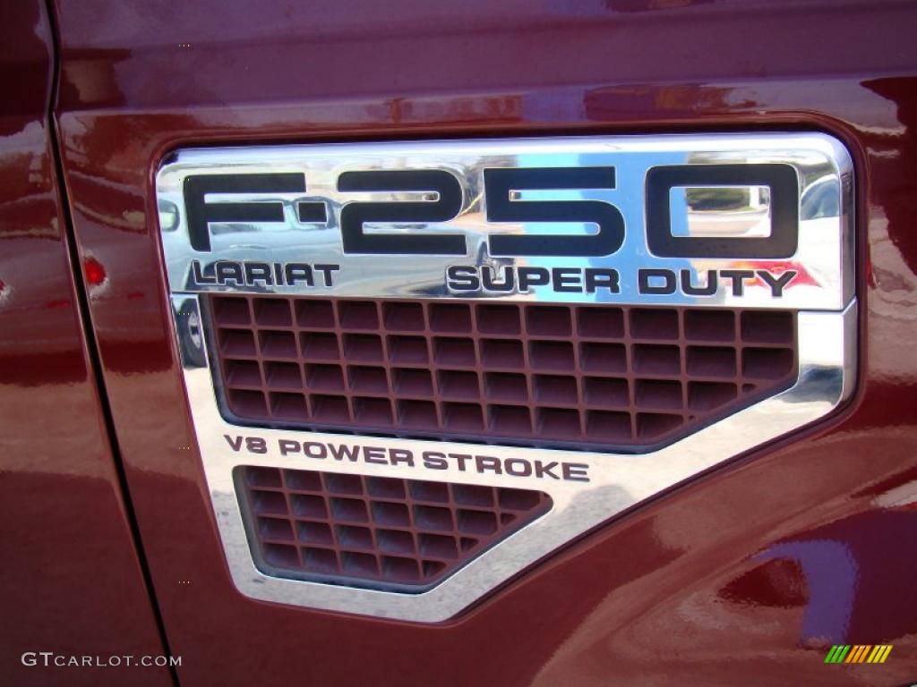 2008 Ford F250 Super Duty Lariat Crew Cab 4x4 Marks and Logos Photo #45386496