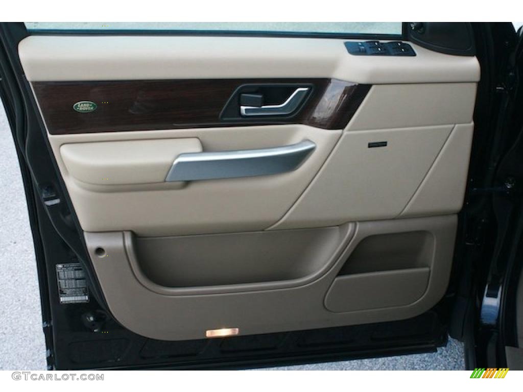 2009 Land Rover Range Rover Sport HSE Almond/Nutmeg Door Panel Photo #45386520