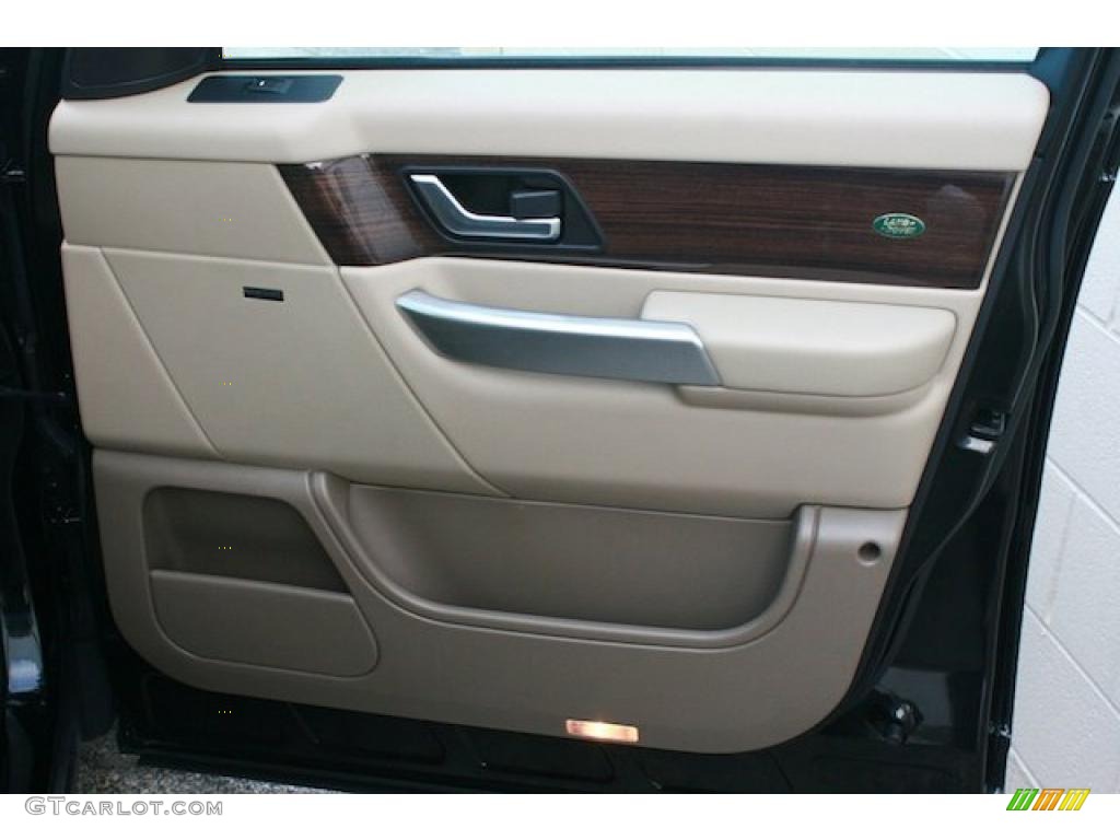 2009 Land Rover Range Rover Sport HSE Almond/Nutmeg Door Panel Photo #45386570