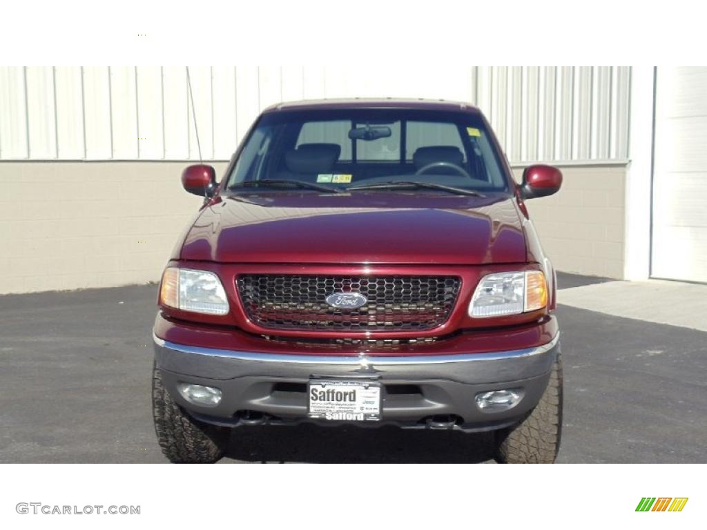 2003 F150 XLT SuperCrew 4x4 - Toreador Red Metallic / Medium Graphite Grey photo #2
