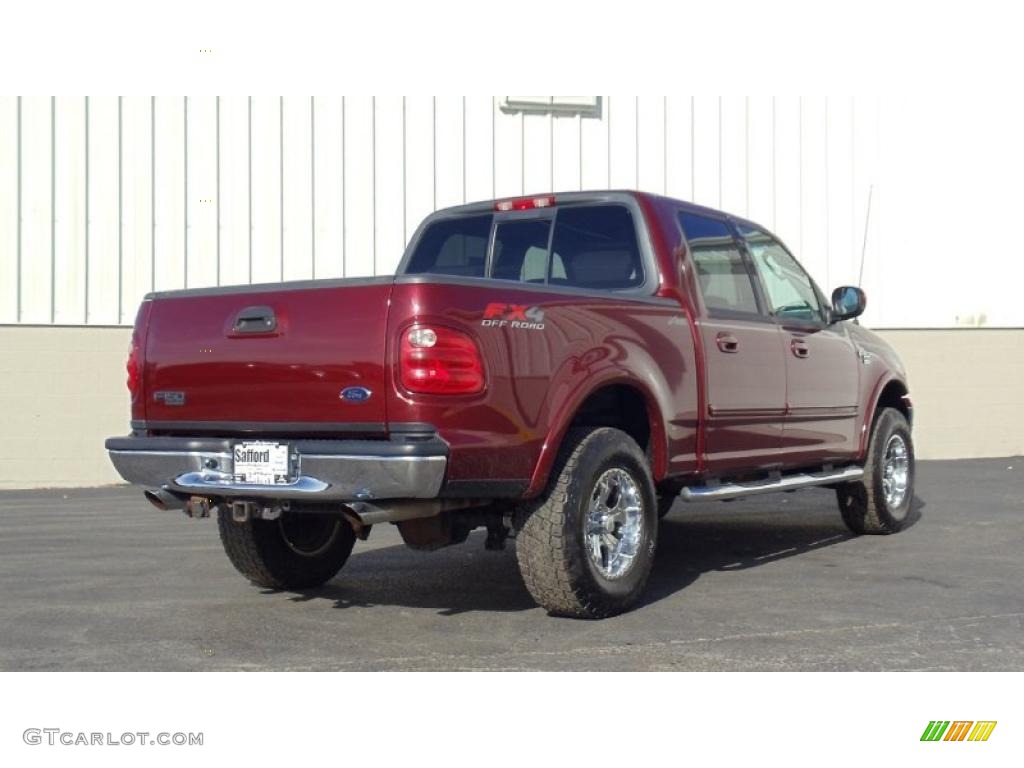 2003 F150 XLT SuperCrew 4x4 - Toreador Red Metallic / Medium Graphite Grey photo #4