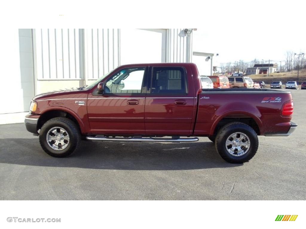 2003 F150 XLT SuperCrew 4x4 - Toreador Red Metallic / Medium Graphite Grey photo #6