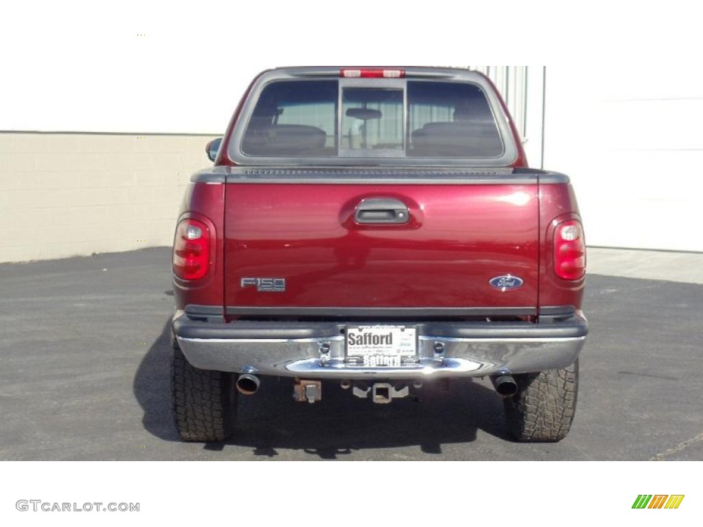 2003 F150 XLT SuperCrew 4x4 - Toreador Red Metallic / Medium Graphite Grey photo #7