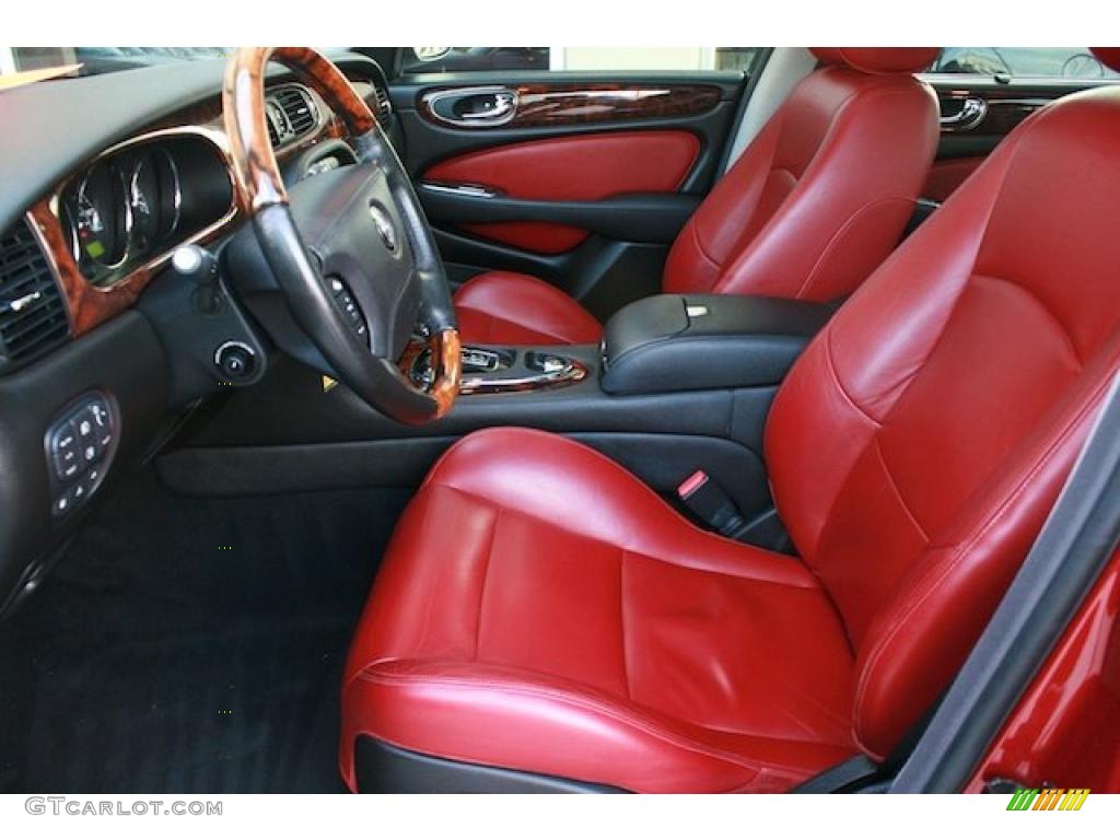 Charcoal/Red Interior 2006 Jaguar XJ XJR Photo #45387510