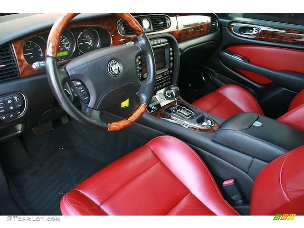 Charcoal/Red Interior 2006 Jaguar XJ XJR Photo #45387622