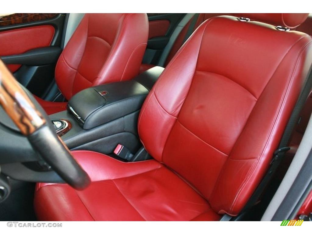 Charcoal/Red Interior 2006 Jaguar XJ XJR Photo #45387670