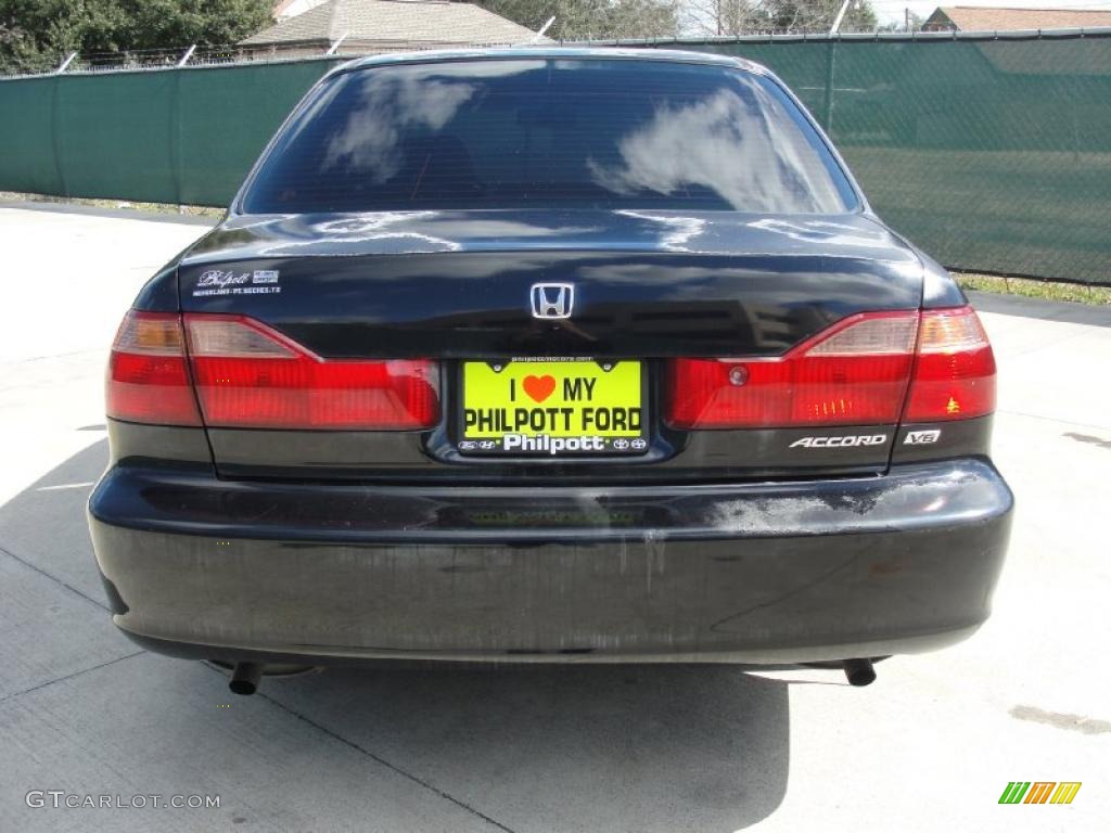 2000 Accord EX V6 Sedan - Nighthawk Black Pearl / Quartz photo #4
