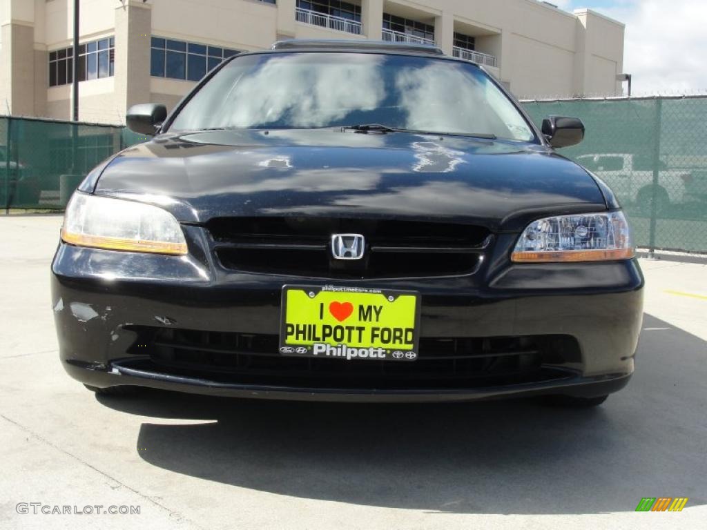 2000 Accord EX V6 Sedan - Nighthawk Black Pearl / Quartz photo #9