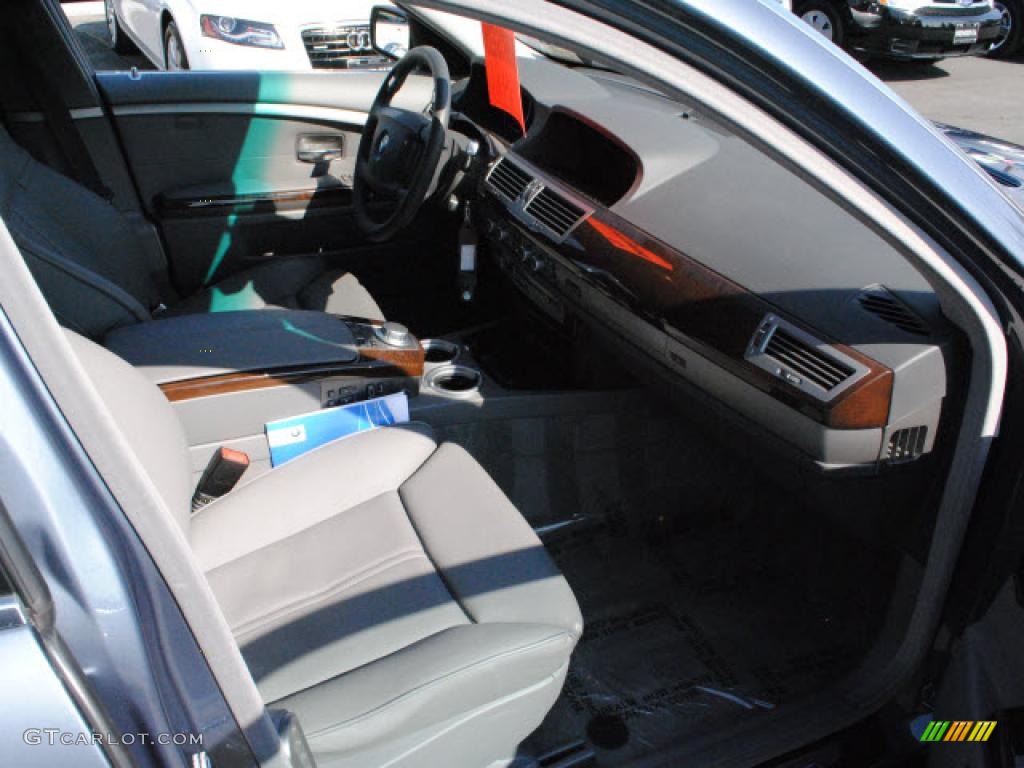 2008 7 Series 750Li Sedan - Michigan Blue Metallic / Flannel Grey photo #4