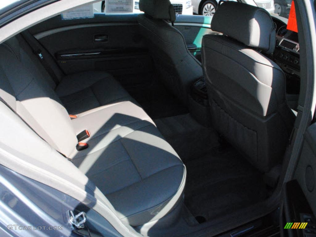 2008 7 Series 750Li Sedan - Michigan Blue Metallic / Flannel Grey photo #5