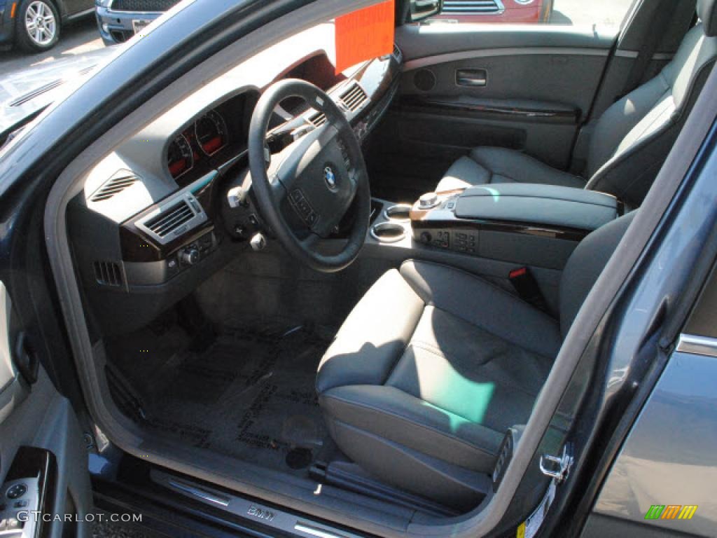 2008 7 Series 750Li Sedan - Michigan Blue Metallic / Flannel Grey photo #14