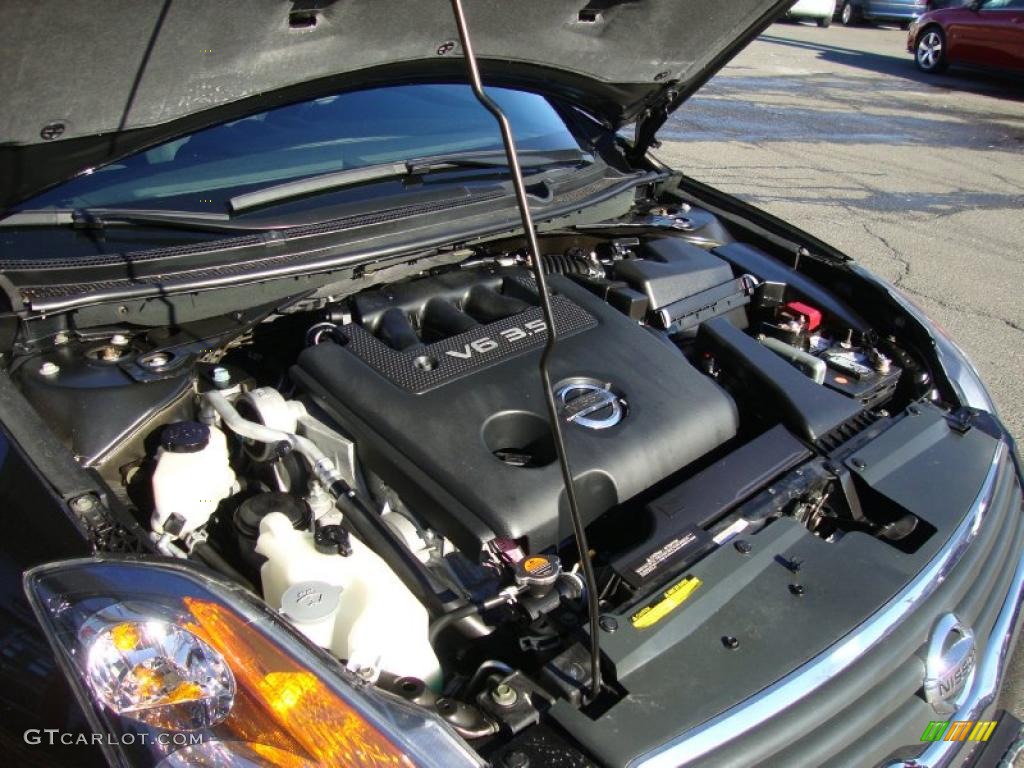 2007 Altima 3.5 SE - Super Black / Charcoal photo #8