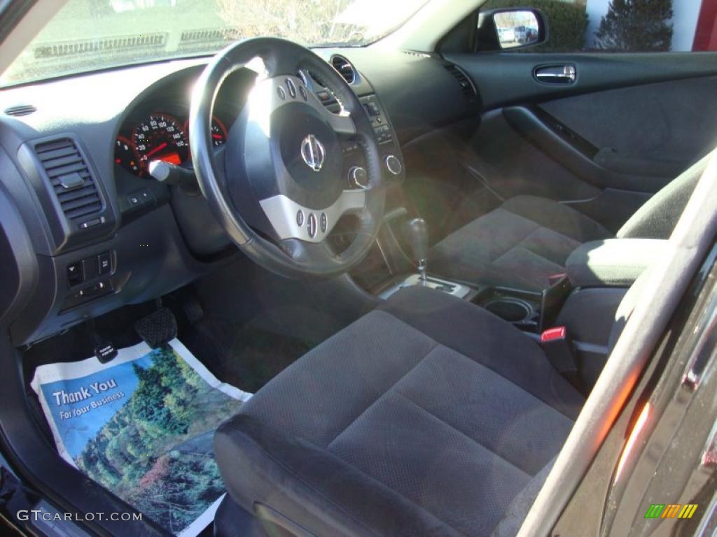 2007 Altima 3.5 SE - Super Black / Charcoal photo #10