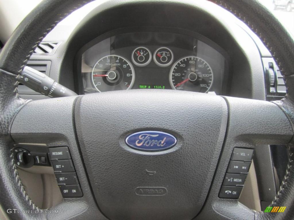 2008 Fusion SEL V6 - White Suede / Medium Light Stone photo #28