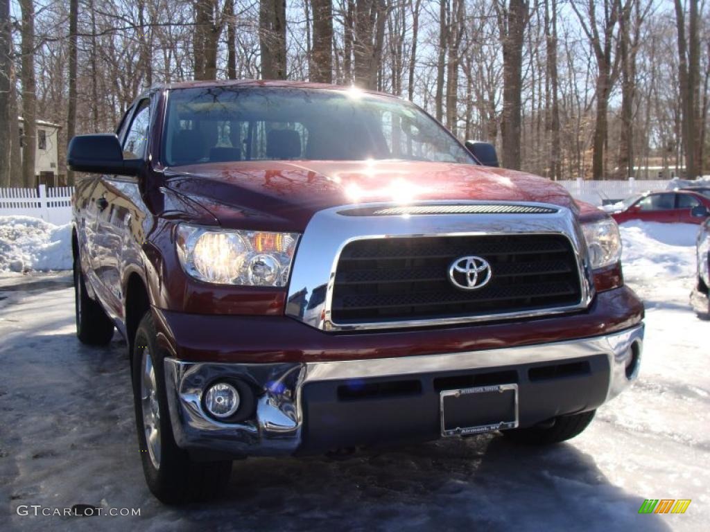 2007 Tundra SR5 Double Cab 4x4 - Salsa Red Pearl / Graphite Gray photo #1