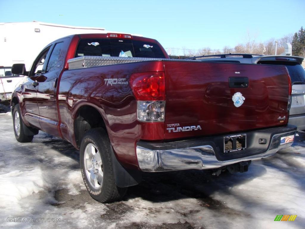 2007 Tundra SR5 Double Cab 4x4 - Salsa Red Pearl / Graphite Gray photo #6