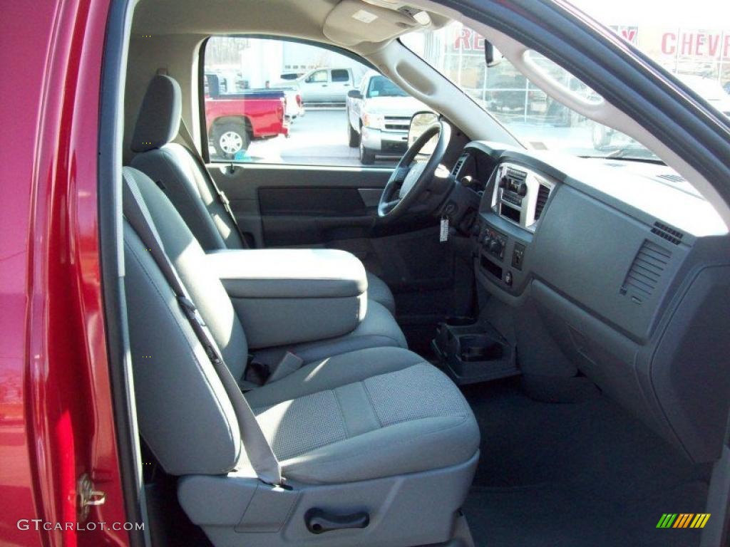 2007 Ram 1500 SLT Regular Cab 4x4 - Inferno Red Crystal Pearl / Medium Slate Gray photo #6