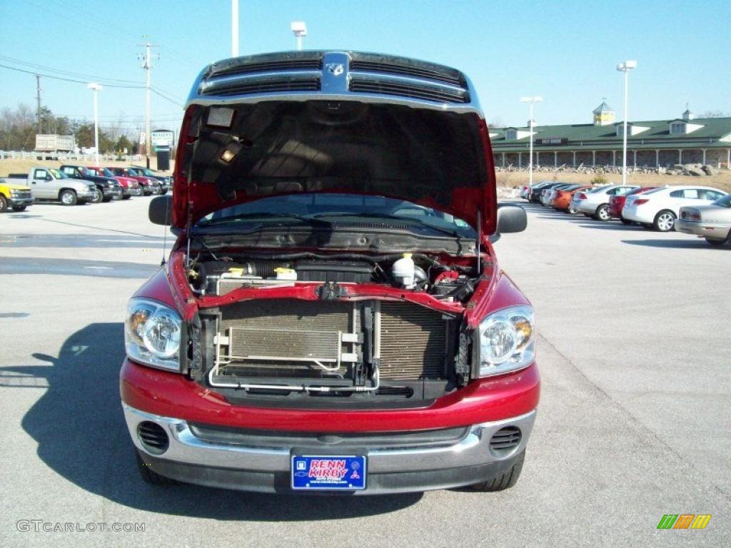 2007 Ram 1500 SLT Regular Cab 4x4 - Inferno Red Crystal Pearl / Medium Slate Gray photo #17