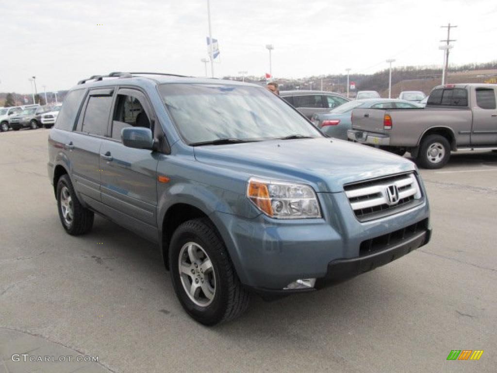 2008 Pilot Special Edition 4WD - Steel Blue Metallic / Gray photo #8