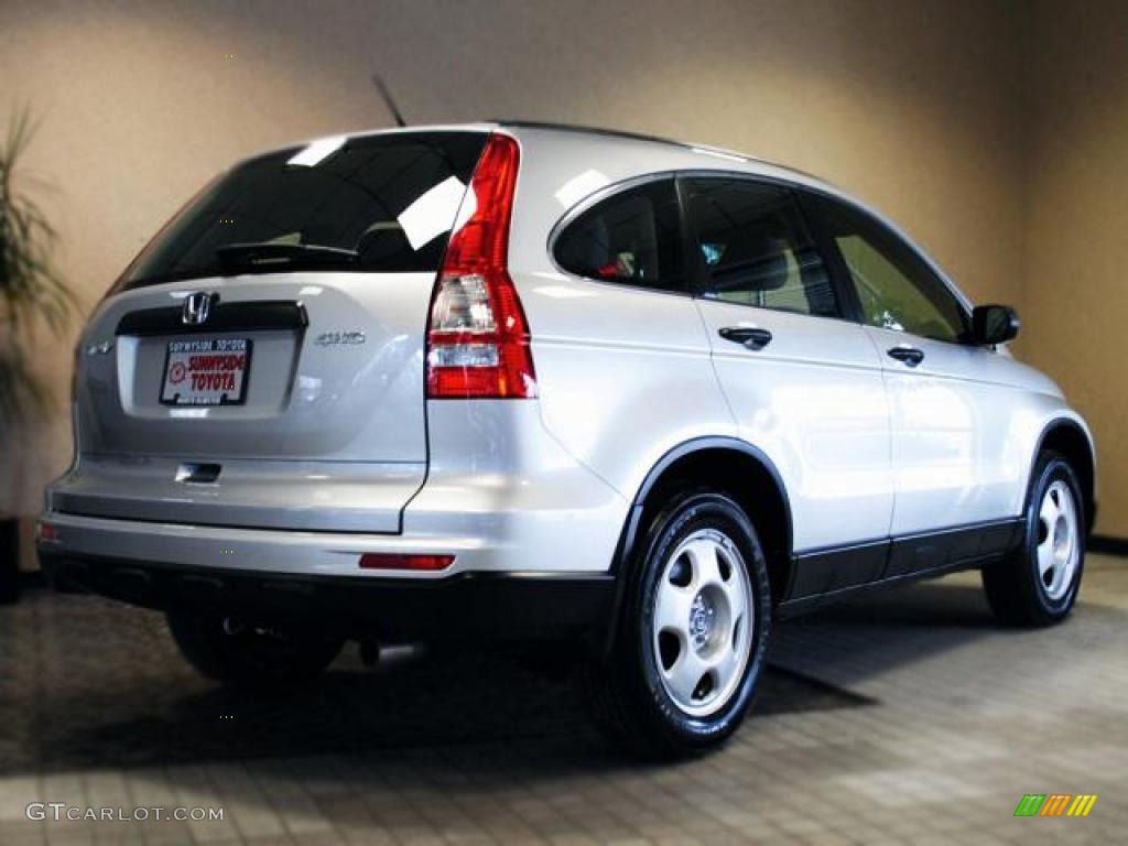 2010 CR-V LX AWD - Alabaster Silver Metallic / Gray photo #6