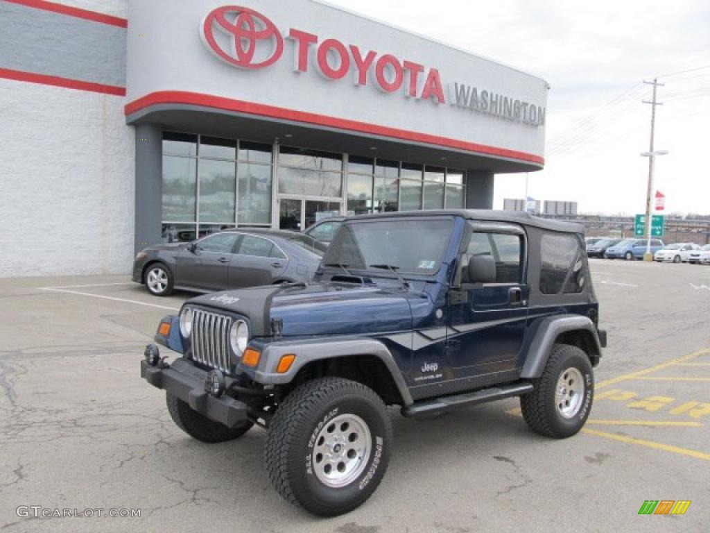 2004 Wrangler X 4x4 - Patriot Blue Pearl / Dark Slate Gray photo #1