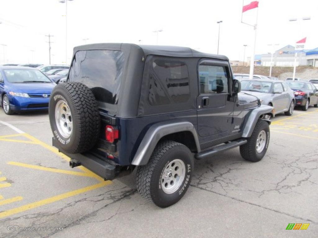 2004 Wrangler X 4x4 - Patriot Blue Pearl / Dark Slate Gray photo #7