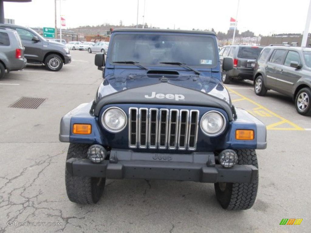 2004 Wrangler X 4x4 - Patriot Blue Pearl / Dark Slate Gray photo #10