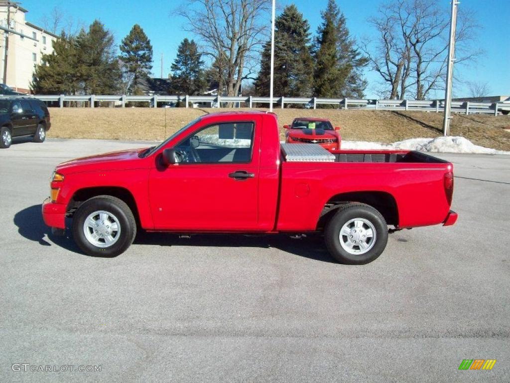Victory Red 2008 Chevrolet Colorado Work Truck Regular Cab Exterior Photo #45401742