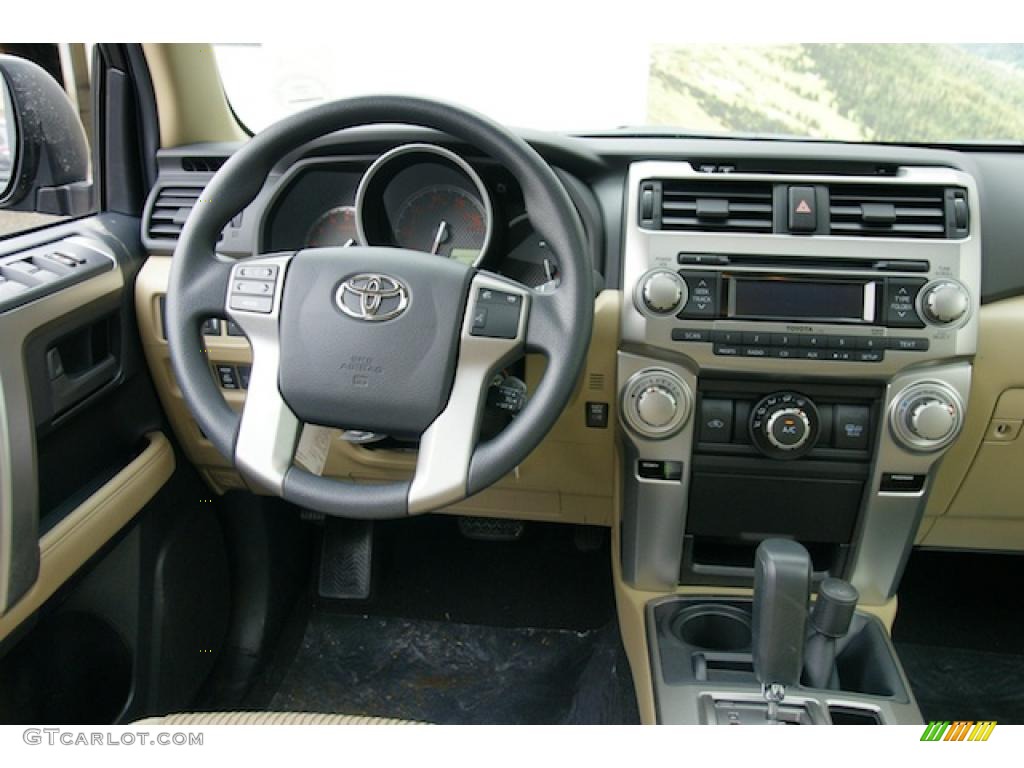 2011 Toyota 4Runner SR5 4x4 Sand Beige Dashboard Photo #45404703