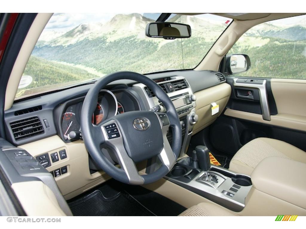 2011 Toyota 4Runner SR5 4x4 Sand Beige Dashboard Photo #45404791