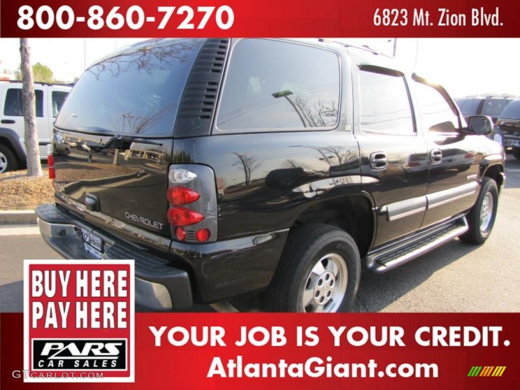 2002 Tahoe 4x4 - Onyx Black / Graphite/Medium Gray photo #3