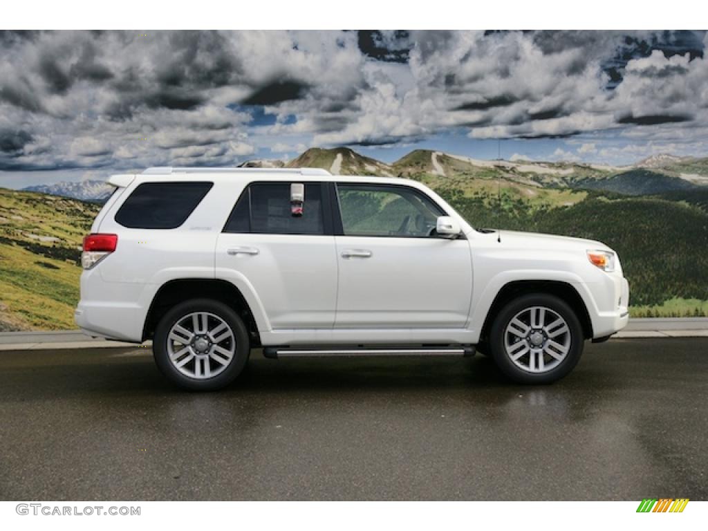2011 4Runner Limited 4x4 - Blizzard White Pearl / Sand Beige Leather photo #2