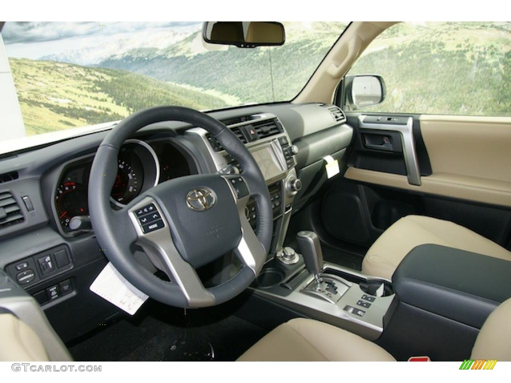 2011 4Runner Limited 4x4 - Blizzard White Pearl / Sand Beige Leather photo #4