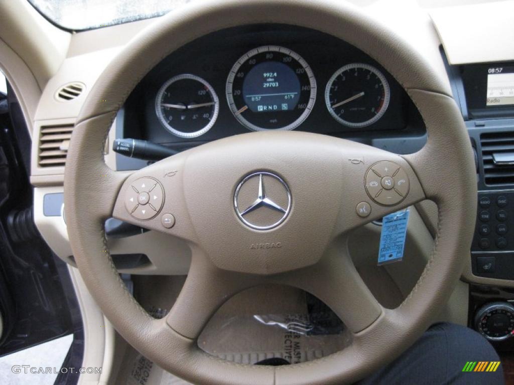 2008 C 300 Luxury - Capri Blue Metallic / Savanna/Cashmere photo #15