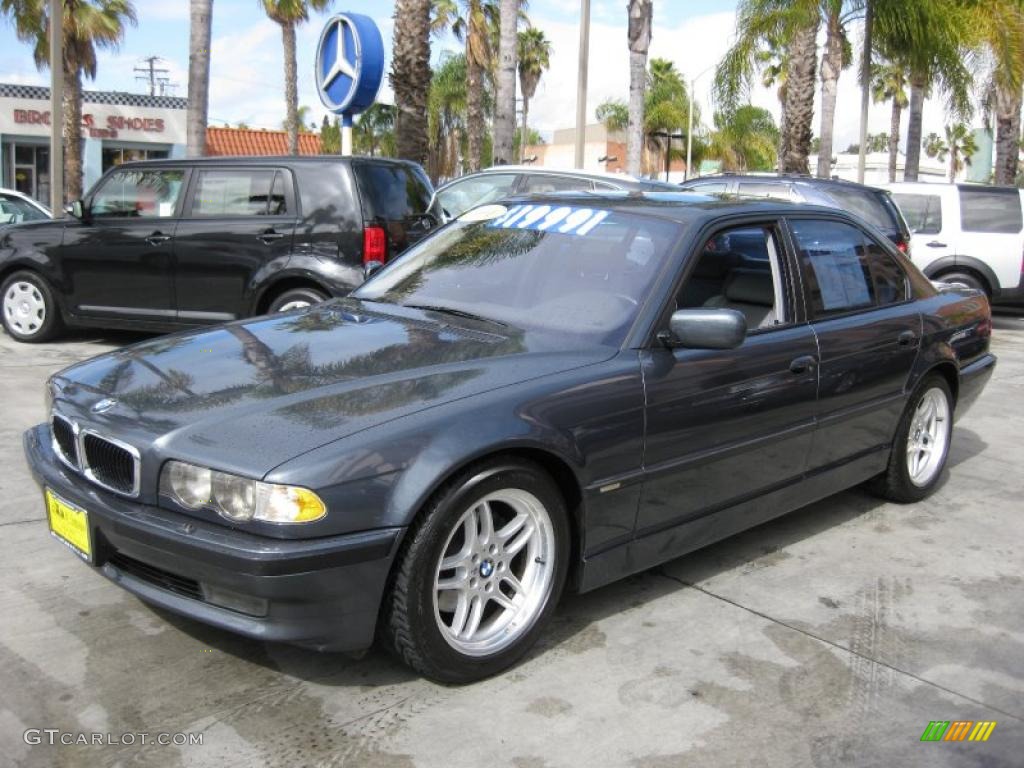 2001 7 Series 740i Sedan - Stratus Metallic / Grey photo #5