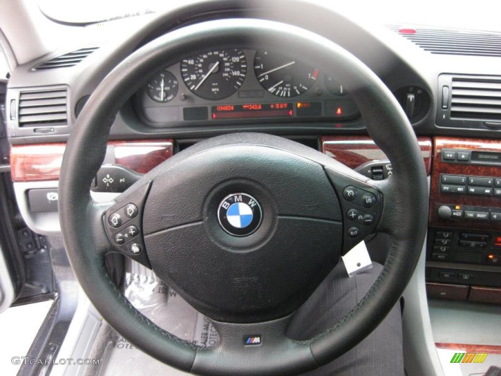 2001 7 Series 740i Sedan - Stratus Metallic / Grey photo #16