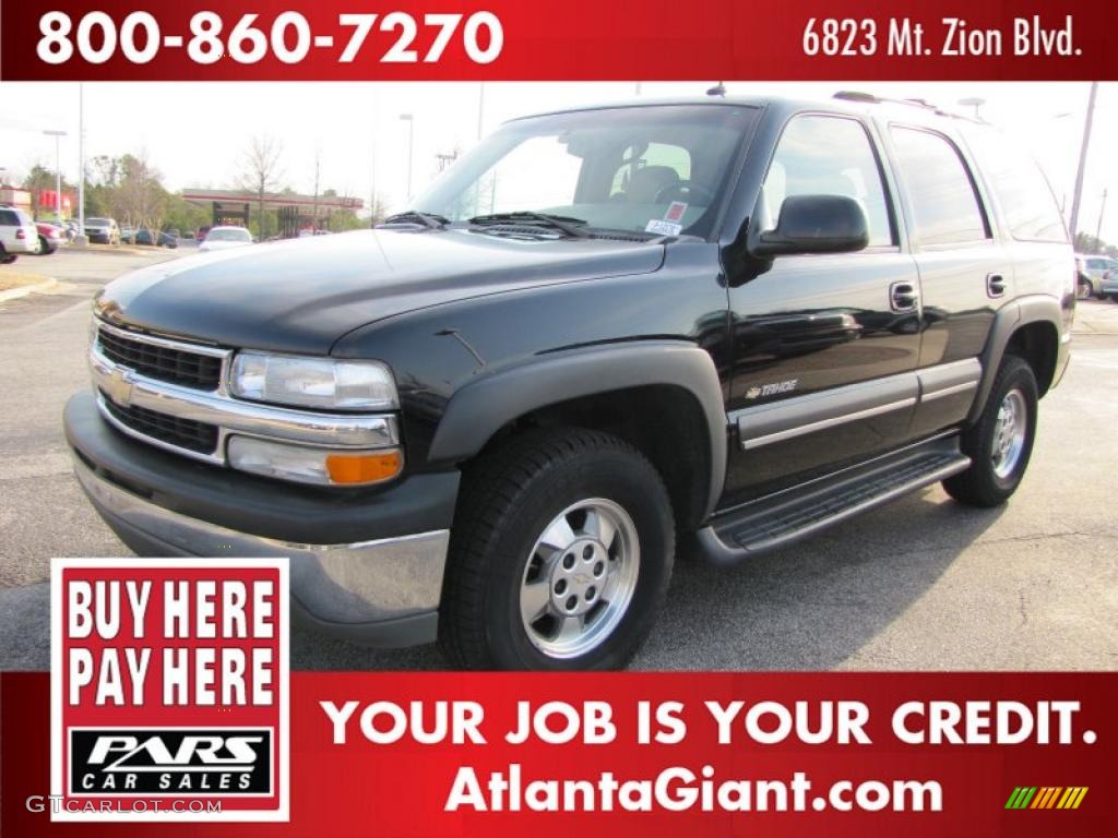 2003 Tahoe LT - Black / Tan/Neutral photo #1