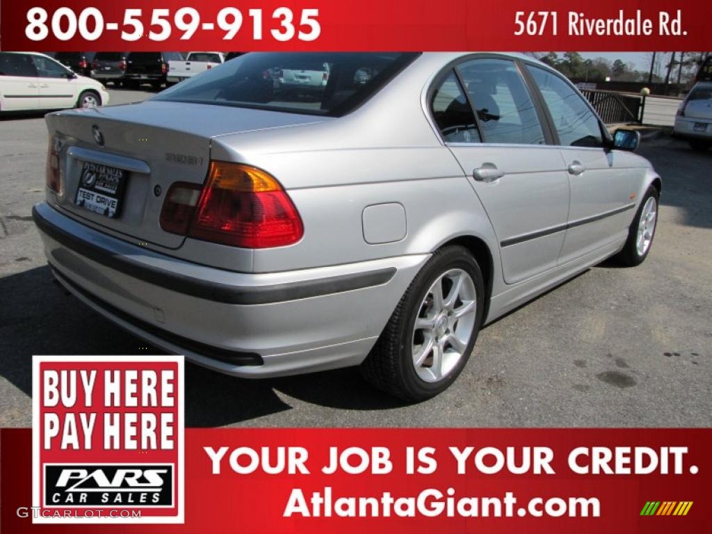 2000 3 Series 328i Sedan - Titanium Silver Metallic / Black photo #3