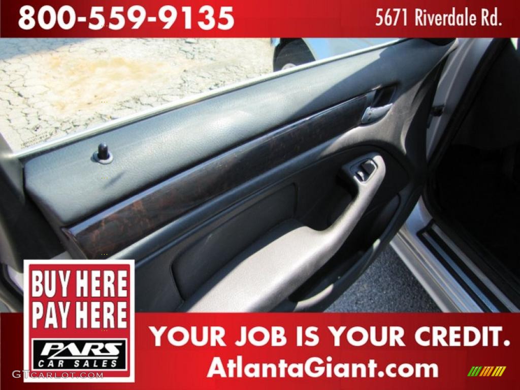 2000 3 Series 328i Sedan - Titanium Silver Metallic / Black photo #7