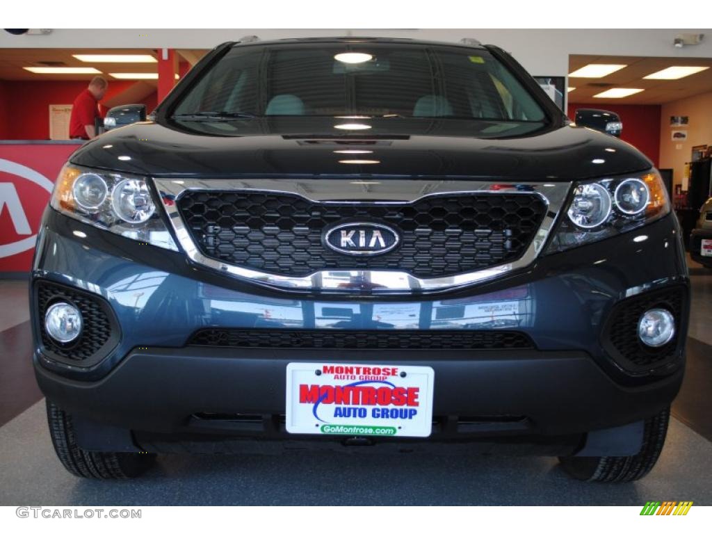 2011 Sorento LX V6 - Pacific Blue / Gray photo #10