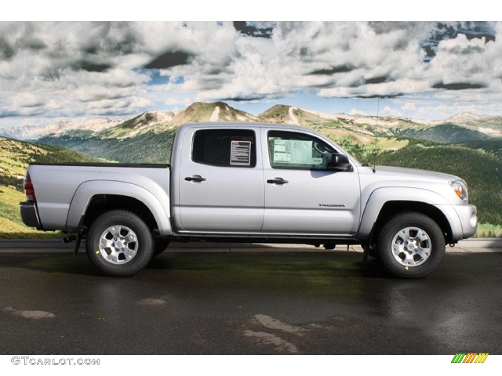 Silver Streak Mica 2011 Toyota Tacoma V6 SR5 Double Cab 4x4 Exterior Photo #45411245