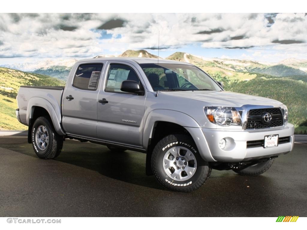 Silver Streak Mica 2011 Toyota Tacoma V6 TRD Double Cab 4x4 Exterior Photo #45411301