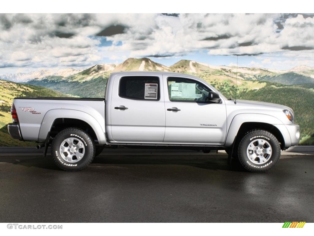 Silver Streak Mica 2011 Toyota Tacoma V6 TRD Double Cab 4x4 Exterior Photo #45411305